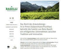 Tablet Screenshot of bioraselli.ch
